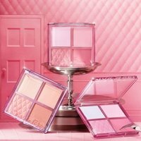 Pink Bear - Sweet Heart Four-Color Blush and Highlight Palette - 3 Types #01 - 9g