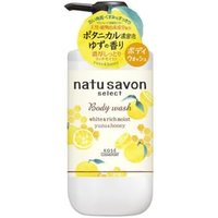 Kose - Natu Savon Select Body Wash White & Rich Moist Yuzu & Honey 500ml