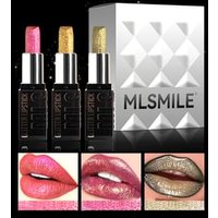MLSMILE - Set of 3: Diamond Glitter Lipstick Set - B #Set B