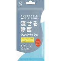Flushable Disinfectant Wet Wipes 20 pcs