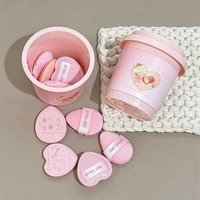 Art Value - Milk Tea Mini Powder Puff Set - 5pcs