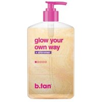 b.tan - glow your own way shimmer - gradual self tan gel 473ml
