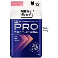Kao - Men's Biore Face & Body Sheets PRO Fruity Berry - 26 Sheets