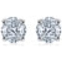 18K White Gold Diamond Earrings
