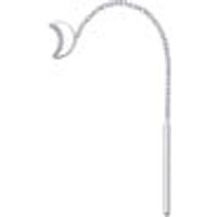 950 Platinum Single Drop Earring