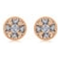 'Fantasy' 18K White & Red Gold Earrings