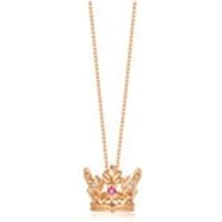 'The Art of Romance' 18K Red Gold Ruby Crown Necklace