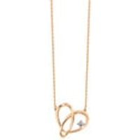 'Love Knot' 18K Rose Gold Diamond Necklace