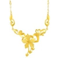 'Floral' 999.9 Gold Necklace