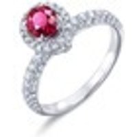 18K White Gold Ruby Ring