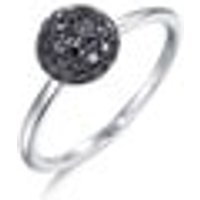'Fingers Play' 18K White & Black Gold Black Diamond Ring
