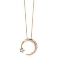 18K White & Red Gold Diamond Necklace