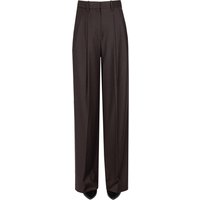 Pantaloni in lana con pinces