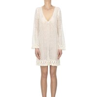 Crochet cotton cover-up dress