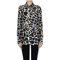 Camicia in seta stampa animalier
