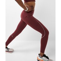 Sweaty Betty Womens Runner's High Reflective Side Pocket 7/8 Leggings - Red