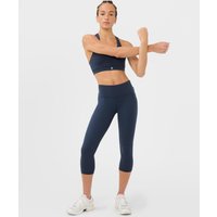Sweaty Betty Womens Training Power Cropped Workout Leggings - Navy