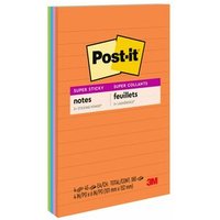 Get 36.6% OFF on Post-it Super Sticky Jewel Pop Lined Pads