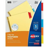 Get 31.5% OFF on Avery WorkSaver Big Tab Insertable Divider