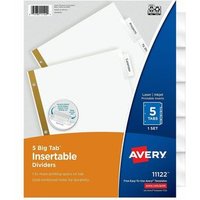 Get 26.5% OFF on Avery WorkSaver Big Tab Insertable Tab Divider