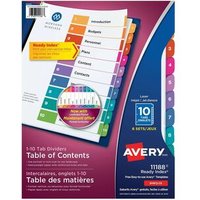 Save $11.9 on Avery Ready Index Table of Contents Reference Divider