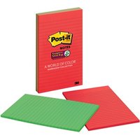 Save $6.07 on Post-it Super Sticky Lined Notes in Electric Glow Colors