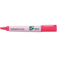 5 Star Eco Highlighter Pink (10 Pack) 938047