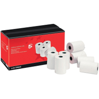 5 Star Office Adding Machine Paper Rolls 57mm x 24m White (20 Pack) 295640