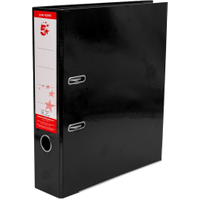 5 Star Office Lever Arch File A4 Black (10 Pack) 423695
