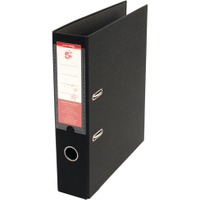 5 Star Office Premium Polypropylene Lever Arch File A4 Black (10 Pack) 340336