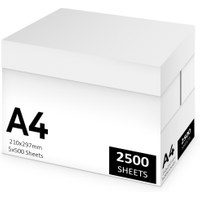 A4 White Copy Paper 75gsm 2500 Sheets