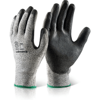 Beeswift PU Coated Cut 5 Gloves Black 2XL