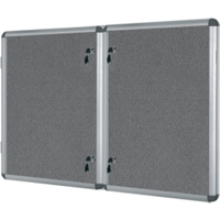 Bi-Office Enclore Fire Retardant Grey Lockable Door Top Hinged 15 x A4