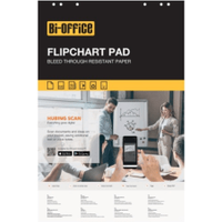 Bi-Office Flipchart Pad Ruled 30 sheets 70gsm Paper A1 (5 Pack)