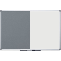 Bi-Office Maya Combination Board Grey Felt/Drywipe Surface 1800mm x 1200mm