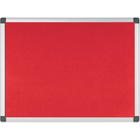 Bi-Office New Generation A9 Red Felt Noticeboard 600mm x 450mm