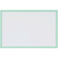 Bi-Office Pastel Whiteboard Non-Magnetic Green Frame 600mm x 400mm