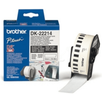 Brother DK-22214 P-Touch White Continuous Label Tape Roll 12mm x 30.48m (Original)