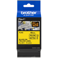 Brother FLE-6511 P-Touch Black On Yellow Tape 21mm x 45mm (Original)