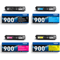 Brother TN-900 Multipack - Full Set of 4 Toner Cartridges (Original)