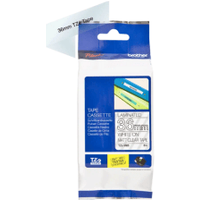Brother TZE-M65 P-Touch White On Clear Matte Laminated Labelling Tape 36mm x 8m (Original)