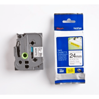 Brother TZE-S251 P-Touch Black on White Strong Adhesive Laminated Tape 24mm x 8m (Original)