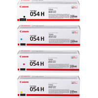 Canon 054H High Capacity Multipack - Full Set of 4 Toner Cartridges (Original)
