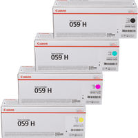 Canon 059H High Capacity Multipack - Full Set of 4 Toner Cartridges (Original)