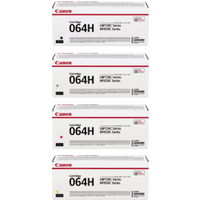 Canon 064H High Capacity Multipack - Full Set of 4 Toner Cartridges (Original)