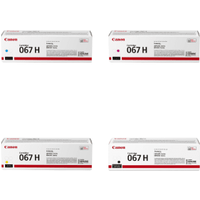 Canon 067H High Capacity Multipack - Full Set of 4 Toner Cartridges (Original)