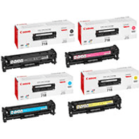 Canon 718 Multipack - Full Set of 4 Toner Cartridges (Original)