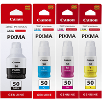Canon GI-50 Multipack - Full Set of 4 Ink Bottles (Original)