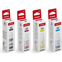 Canon GI-55 Multipack - Full Set of 4 Ink Bottles (Original)