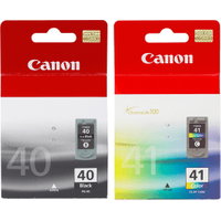 Canon PG-40/CL-41 Multipack - Full Set of 2 Ink Cartridges - 0615B036 (Original)
